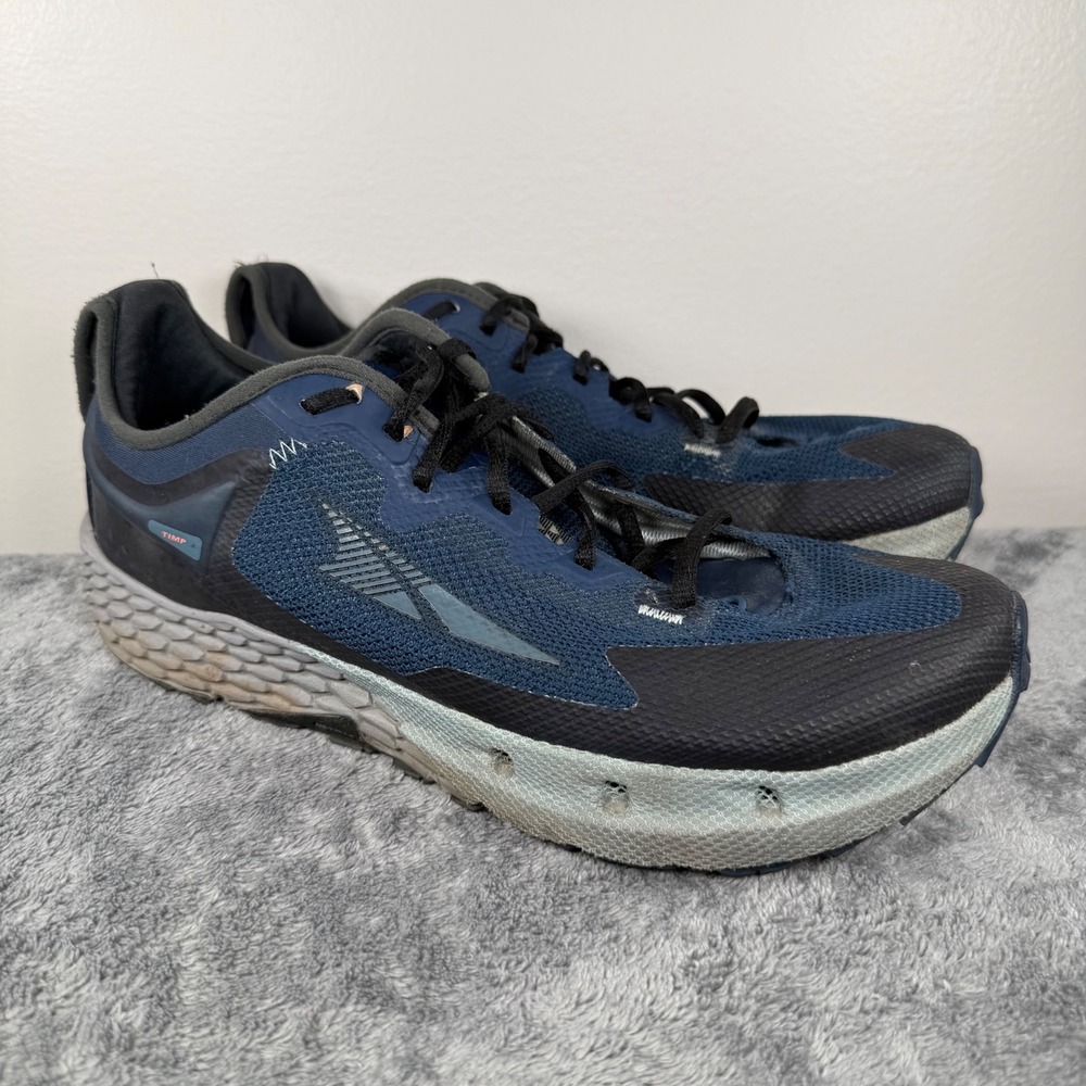 Altra Timp 4 Trail Running Shoes Mens 10 Navy Black AL0A547J040 Sneakers